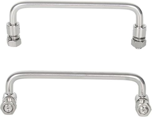 304 Stainless Steel Folding Handle 90 Degree Folding Pull Handle,Cabinet Handle Toolbox Handle,2 Pack (Hole Center 4.72in) in Saudi Arabia
