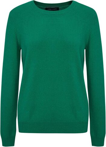 EURKEA Women's Crewneck 100% Cashmere Sweater, Cozy Pullover Winter Top for Women, Gift Ready in Saudi Arabia