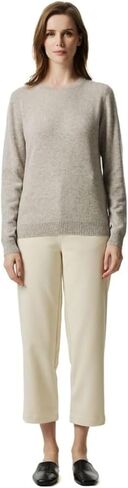 EURKEA Women's Crewneck 100% Cashmere Sweater, Cozy Pullover Winter Top for Women, Gift Ready in Saudi Arabia