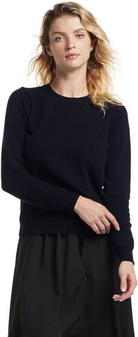 EURKEA Women's Crewneck 100% Cashmere Sweater, Cozy Pullover Winter Top for Women, Gift Ready in Saudi Arabia