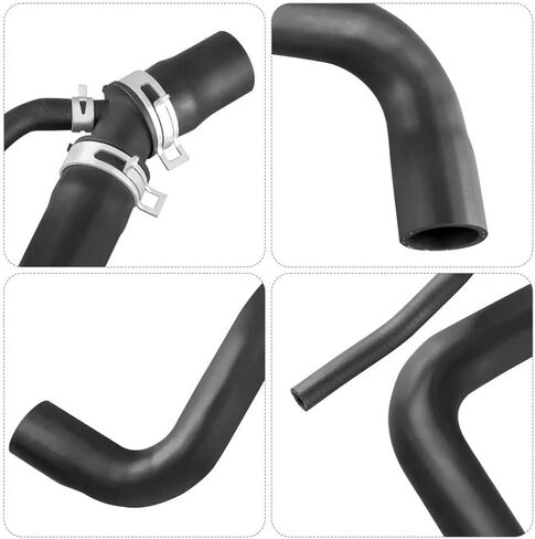 Radiator Coolant Upper Hose Compatible with Toyota RAV4 2.5L 3.5L 2009-2012 Replaces 16571-0V020 165710V020 in Saudi Arabia