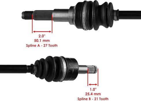 Caltric Front Left and Right Complete Axles Compatible with Yamaha Viking 700 Yxm700 4Wd 2014-2017 in Saudi Arabia