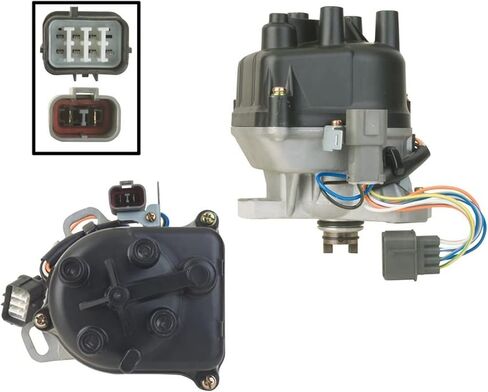 OEG Parts New Distributor Compatible With Acura Integra and Compatible with Honda Civic Del Sol B16A B16A2 B18C DOHC VTEC 1992 1993 1994 1995 30105-P72-006 TD-44U TD-68U 30105P72006 TD44U TD68U in Saudi Arabia