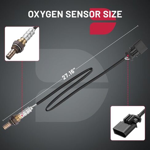 مستشعر الأوكسجين BDFHYK مستشعر O2 المنبع، متوافق مع Mini Cooper I4 1.6L 2002-2008، 11780872674، 250-24775 استبدال قطعتين in Kuwait