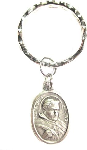 VPP St Albert The Great Pray for Us Medal Italy Key Ring Gift Box Prayer Card in Kuwait