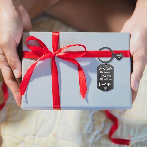 Drive Safe Keychain for Him Valentines Day Anniversary Birthday Gifts for Men Husband Boyfriend Sweetest Day Gifts for Him Just Because Gifts for Him in Saudi Arabia