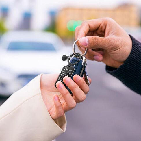 Drive Safe Keychain for Him Valentines Day Anniversary Birthday Gifts for Men Husband Boyfriend Sweetest Day Gifts for Him Just Because Gifts for Him in Saudi Arabia