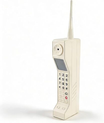 Ejoyous Retro Cellphone Model, Old Fashioned Cell Phone Model Ornament Brick Cell Phone Ornament Prop Phone for Home Stage Decor Party Decorations Props (White) in Saudi Arabia