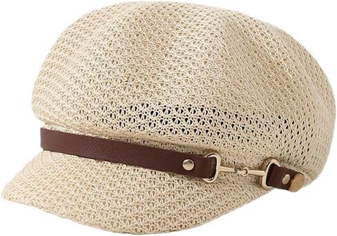 قبعة عصرية خفيفة الوزن لموزع الصحف قبعة شبكية قابلة للتنفس قبعة الشمس قبعات الشاطئ قبعة مثمنة قبعة أمامية للنساء in Kuwait