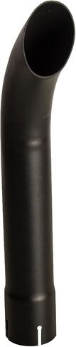 Exhaust Stack Pipe Compatible With Universal 2-3/8" x 17-23/32" Bended End Pipe Black in Saudi Arabia