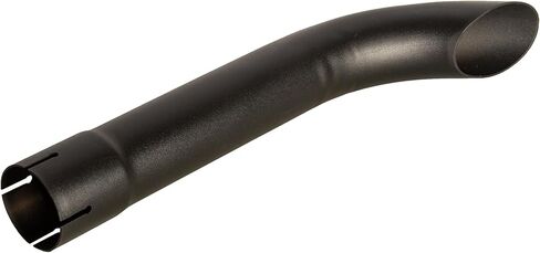 Exhaust Stack Pipe Compatible With Universal 2-3/8" x 17-23/32" Bended End Pipe Black in Saudi Arabia