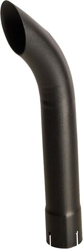 Exhaust Stack Pipe Compatible With Universal 2-3/8" x 17-23/32" Bended End Pipe Black in Saudi Arabia