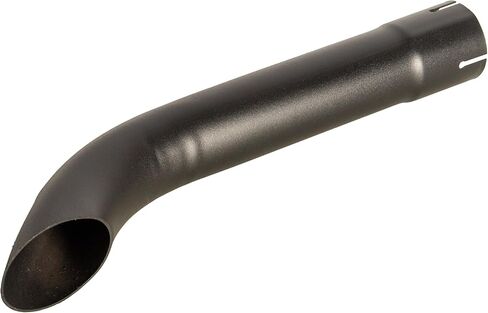 Exhaust Stack Pipe Compatible With Universal 2-3/8" x 17-23/32" Bended End Pipe Black in Saudi Arabia