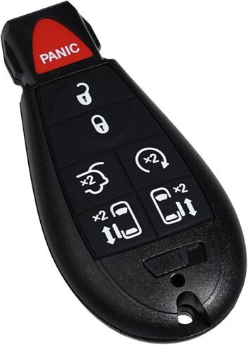 طقم استبدال MechanMagic DIY Key Fob يناسب Chrysler Town and Country 2008-2016 Dodge Caravan 2008-2019 Volkswagen Routan 2009-2012 IYZ-C01C M3N5WY783X مع لوحات مفاتيح 3,4,5&6 أزرار قابلة للتبديل in Kuwait