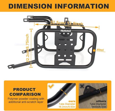 Motorcycle Saddlebag Support Racks Fit for Royal Enfield Super Meteor 650 2022-2025 Pannier Racks Side Carrier in Saudi Arabia