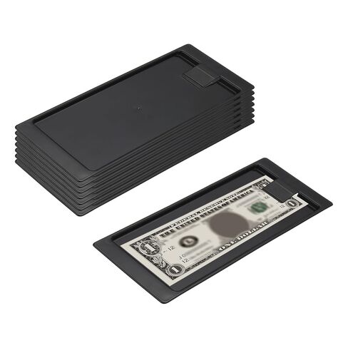 PATIKIL Check Holders, Credit Cards Cash Tip Trays Waitress with Convenient Clip for Restaurants, Bars, Hotels, Coffee Shop, Store, Plastic Black, 32 Pack in Saudi Arabia