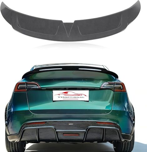 المصد الأمامي للشفاه المفسد لـ Tesla Model Y 2020 2021 2022 2023 2024، واقي المصد الأمامي للسدود الهوائية طقم الجسم المفسد للذقن ملحقات Tesla Model Y (أسود لامع) in Kuwait