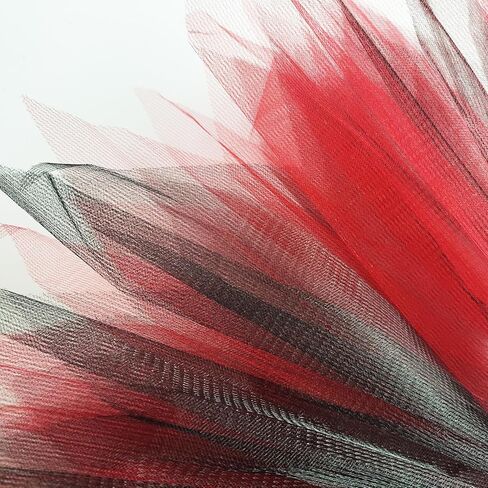 Women Teens 3-Layered Tulle Tutu Skirt Adult Classic Ballet Tutu Dress for Women Halloween Black and Red Tutu Skirt in Saudi Arabia