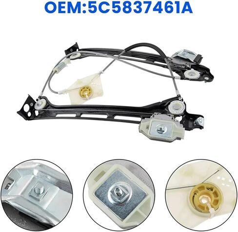 منظم النافذة A04E-منظم النافذة الأمامية اليسرى للسيارة 5C5837461G بيتل قابل للتحويل 2011-2019 نظام رفع زجاج الباب in Kuwait