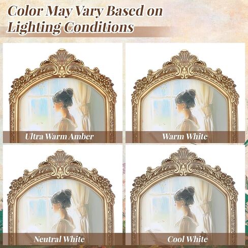 8x10 Inch Vintage Picture Frame, Elegant Antique Photo Frames with Glass Front, Sunlit Vintage Picture Frame, Photo Display, Tabletop Wall Hanging, Gift Ideas, Bronze Gold in Saudi Arabia