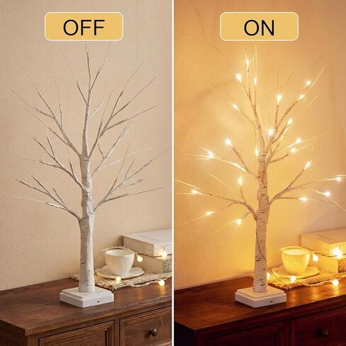 Ramadan Decorations Lighted Birch Tree with Wooden Eid Mubarak Hanging Tree Ornaments Moon Star Islamic Cutouts Lantern for Home Shop Office Deor in Kuwait