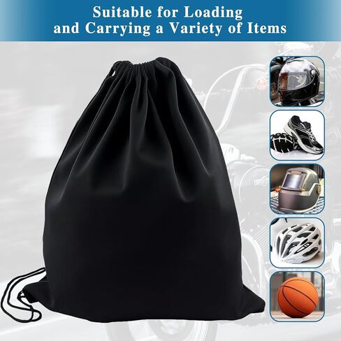 عبوتان من حقائب خوذة كبيرة خفيفة الوزن للحام والدراجات النارية، حقائب حمل/تخزين متينة متعددة المشاهد للعمل والرياضة والسفر | أسود in Kuwait