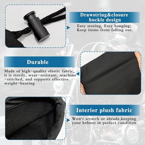 عبوتان من حقائب خوذة كبيرة خفيفة الوزن للحام والدراجات النارية، حقائب حمل/تخزين متينة متعددة المشاهد للعمل والرياضة والسفر | أسود in Kuwait