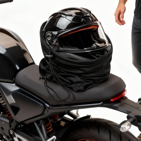 عبوتان من حقائب خوذة كبيرة خفيفة الوزن للحام والدراجات النارية، حقائب حمل/تخزين متينة متعددة المشاهد للعمل والرياضة والسفر | أسود in Kuwait