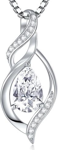 Gorgeous Moissanite Necklaces for Women - Valentine's Day Gifts for Wife Girlfriend, 925 Sterling Silver 1-3CT Moissanite Pendant Jewelry, Wedding Anniversary Birthday Christmas for Mom in Saudi Arabia