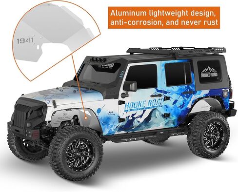 Hooke Road Aluminum JL Inner Fender Liners for 2018-2026 Jeep Wrangler JL 2/4 Doors (Exclude Rubicon 3.6L Engine), Silver White 4PCS Front & Rear Wheel Well Liner in Saudi Arabia