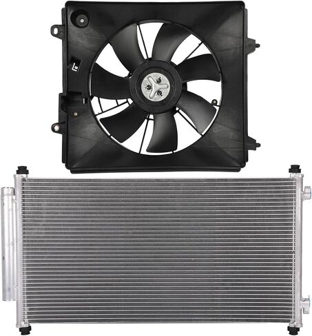 Radiator Cooling Fan Assembly Compatible with 2007-2009 for Honda for CR-V 2.4L,Radiator Fan Direct Fit Replacement for Engine Cooling Fan & Engine A/C Condenser in Saudi Arabia