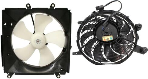 Replacement Radiator Cooling Fan Assembly Set fits Toyota Corolla 1996-1997 1.6L Sedan (Left and Right, Set of 2) in Saudi Arabia