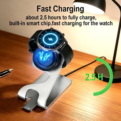 USB Cable Charging Docks for Amazfit Active,Active Edge,Amazfit Bip 5,Amazfit GTR Mini,Amazfit GTS4 Mini,Amazfit Bip 3,Bip 3 Pro,Amazfit Bip U,Amazfit GTS 2,GTR 2 Smartwatch Charger (Gray) in Kuwait