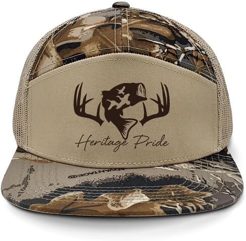 Heritage Pride Mens Classic Deer Hunting Duck Hunt - Embroidered 7-Panel Trucker Hat in Kuwait