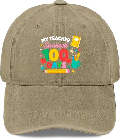 قبعات My-Teacher Survived-100 Days of-Me للاستخدام الخارجي للابنة in Saudi Arabia