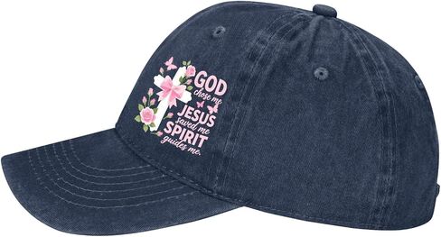 قبعة God Chose-me Jesuss Save-me الرائعة للرجال باللون الأزرق الداكن in Saudi Arabia