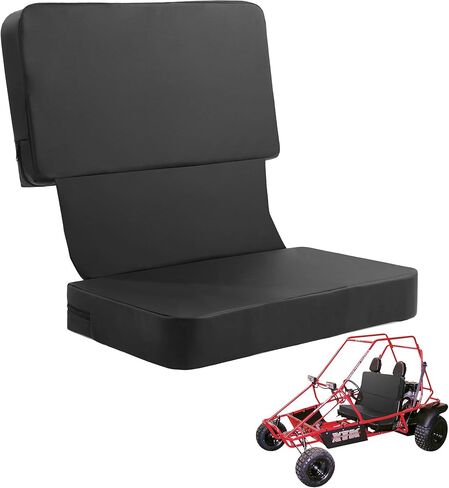 ROYALAY Go Kart Seat for Two Seater, PU Go Cart Seats 2 Person with Elastic Strap, Waterproof Go-Kart Car Double Seat Cushion, Go Kart Parts and Accessories Fit Cars, Truck, SUV, Vans in Kuwait