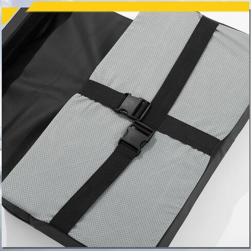 ROYALAY Go Kart Seat for Two Seater, PU Go Cart Seats 2 Person with Elastic Strap, Waterproof Go-Kart Car Double Seat Cushion, Go Kart Parts and Accessories Fit Cars, Truck, SUV, Vans in Kuwait