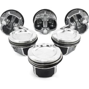 11257610295 - Pistons and Rings Set, 6 Cylinder, Φ84.00mm STD Bore, For BMW N54/N55 3.0L Twin-Turbo Engine, 1.2/1.5/2.0mm Ring Thickness, OE Replacement in Kuwait