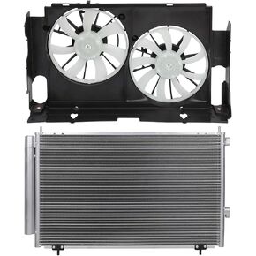 Radiator Cooling Fan Assembly Compatible with 2013-2018 for Toyota for RAV4 2.5L,Radiator Fan Direct Fit Replacement for Engine Cooling Fan & Engine A/C Condenser in Saudi Arabia