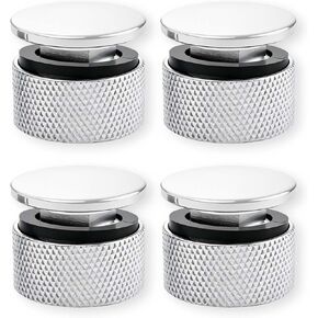 4 قطع من مثبتات خوذة اللحام من سبائك الألومنيوم مع غسالة سيليكون مضادة للانزلاق - قطع غيار متينة لبطانة الأنابيب (فضي) in Kuwait