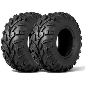 إطارات ATV/UTV مقاس 24x11-10، إطارات الطين لجميع التضاريس مقاس 24x11x10,6 طبقات، مداس اتجاهي، بدون أنابيب، مجموعة من 2 in Kuwait