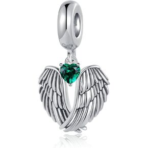 TCHYUN Guardian Angel Wing Charm 12 خرزة جوهرة الميلاد للسوار الأوروبي هدية للنساء in Kuwait