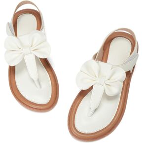 صنادل للفتيات الصغيرات بحزام على شكل حرف T، أحذية صيفية مفتوحة من الأمام للأطفال الصغار والكبار in Kuwait