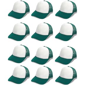 12 قطعة قبعات سائقي الشاحنات الفارغة التسامي السائبة شبكة قبعة بيسبول سناب باك شبكة قبعات سائقي الشاحنات للرجال والنساء قبعات مخصصة ذاتية الصنع in Kuwait