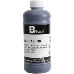 500ml Universal Ink Refill Dye Ink Compatible with Printers Using 932 933 950 951 564 364 10 82 11 862 685 952 953 954 955 905 670(500ML Dye Ink-Y) in Kuwait