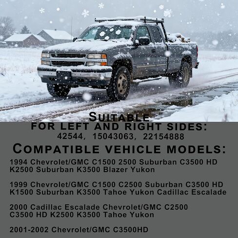 1 Pair Windshield Wiper Arm Compatible with Chevrolet GMC Cadillac 1994 1999-2002 C1500 C2500 C3500 HD K1500 K2500 K3500 Suburban Tahoe Yukon 1999-2000 Escalade Replace OE 15043063 22154888 in Kuwait