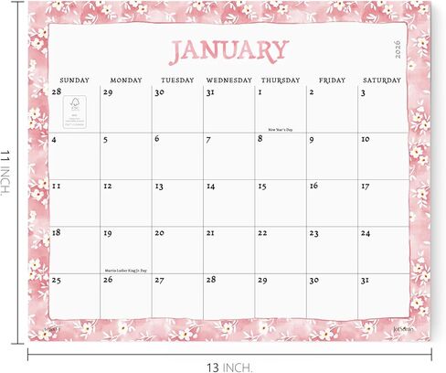 تقويم Jotsome المغناطيسي للثلاجة 2026-2027، تقويم الثلاجة 18 شهرًا 13 بوصة × 11 بوصة من يناير 2026 إلى يونيو 2027، هدية للعائلة، سهولة التنظيم in Kuwait