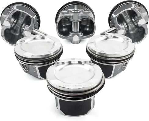 11257610295 - Pistons and Rings Set, 6 Cylinder, Φ84.00mm STD Bore, For BMW N54/N55 3.0L Twin-Turbo Engine, 1.2/1.5/2.0mm Ring Thickness, OE Replacement in Kuwait