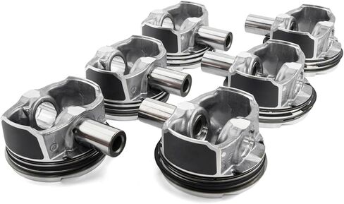 11257610295 - Pistons and Rings Set, 6 Cylinder, Φ84.00mm STD Bore, For BMW N54/N55 3.0L Twin-Turbo Engine, 1.2/1.5/2.0mm Ring Thickness, OE Replacement in Kuwait